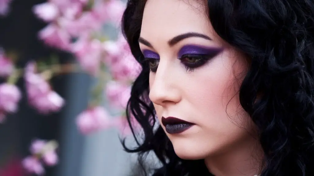 Purple Goth Makeup