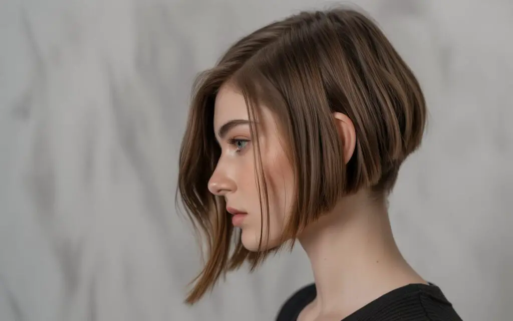 angled bob haircut