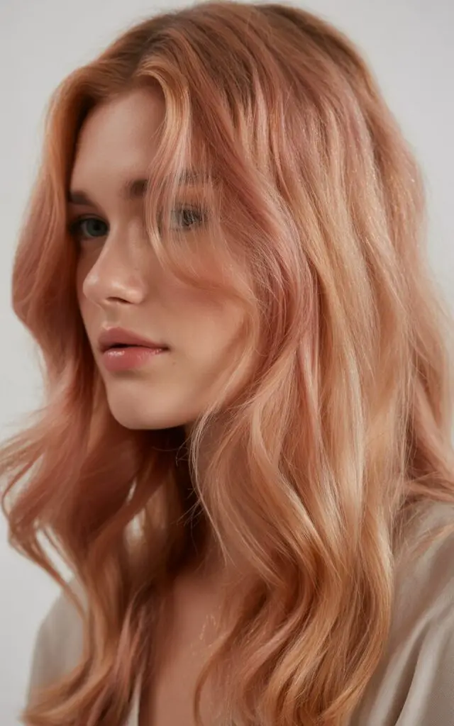 Rose Gold hair color