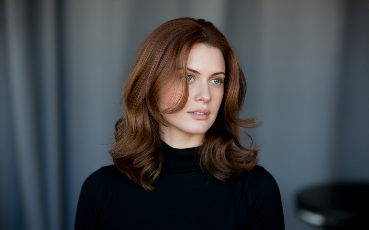 professional photo of female Walnut Brown Hair color