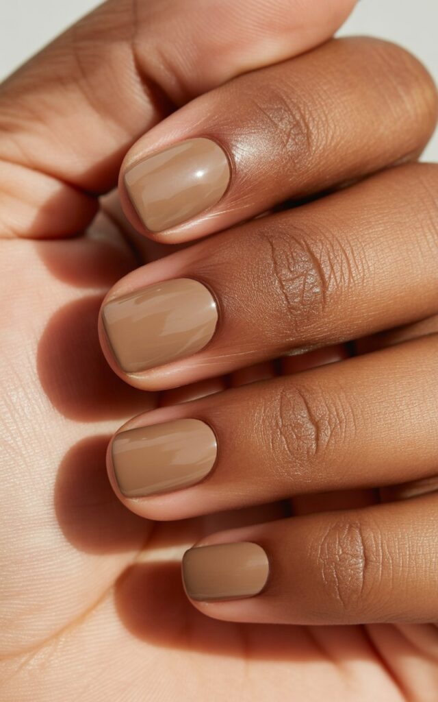 Short Square with a Latte or Mocha Tone