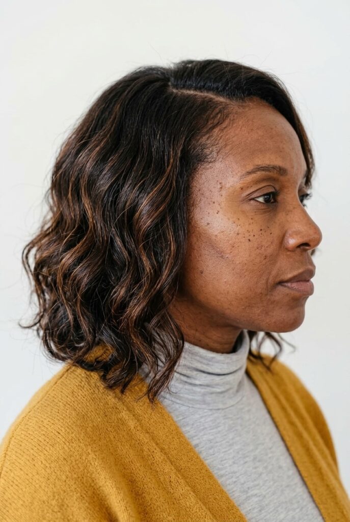 Soft side part with loose waves