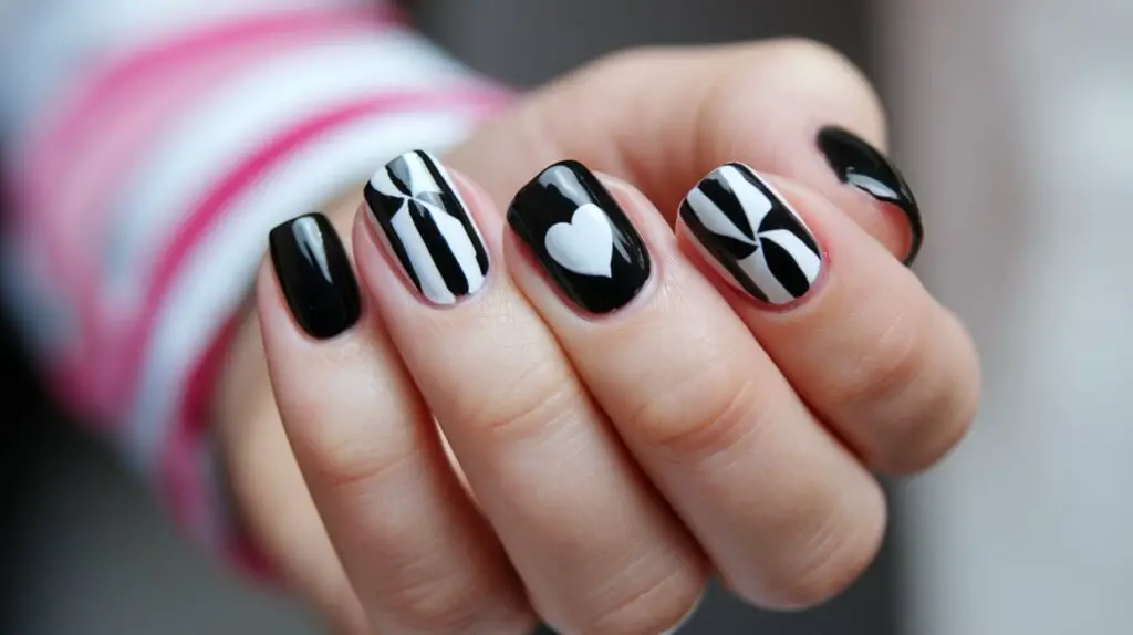 Black Nail Design