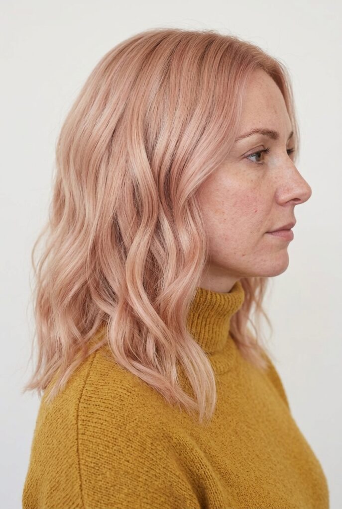Strawberry vanilla blonde hair color