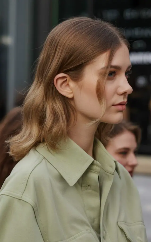 Subtle Bronde Babylights with ultra-fine delicate highlights creating barely-there brightness that blends seamlessly with natural color