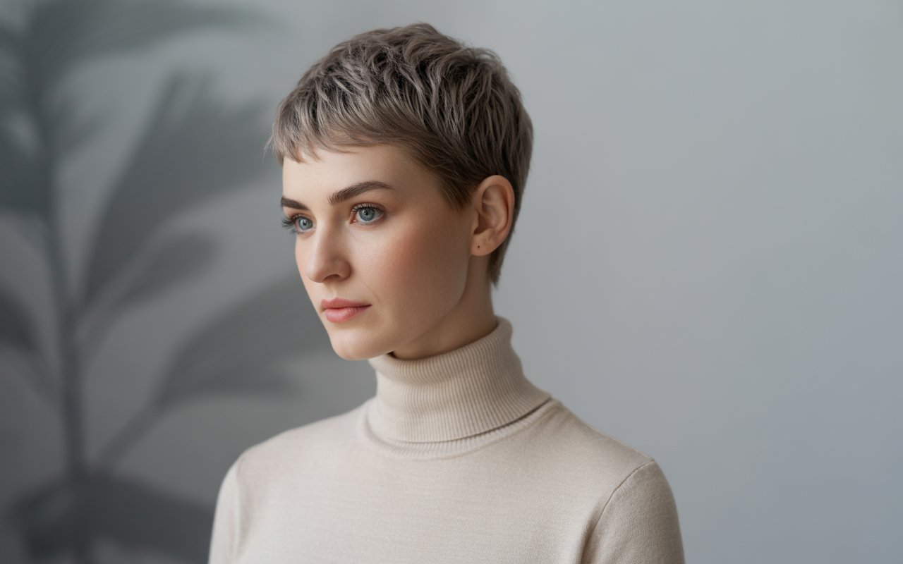 Textured Pixie haircut