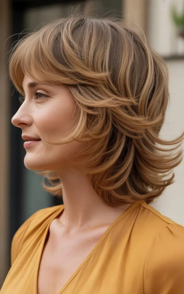 The 70s-Inspired Feathered Shag