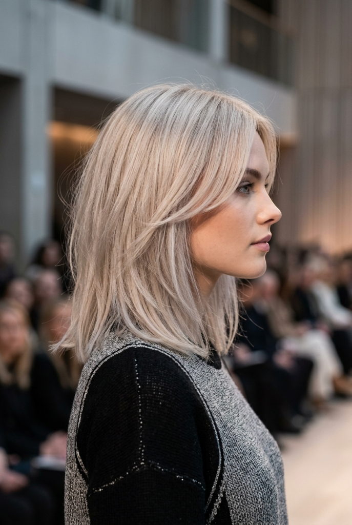 The Layered Lob With Face-Framing Pieces The Layered Lob With Face-Framing Pieces