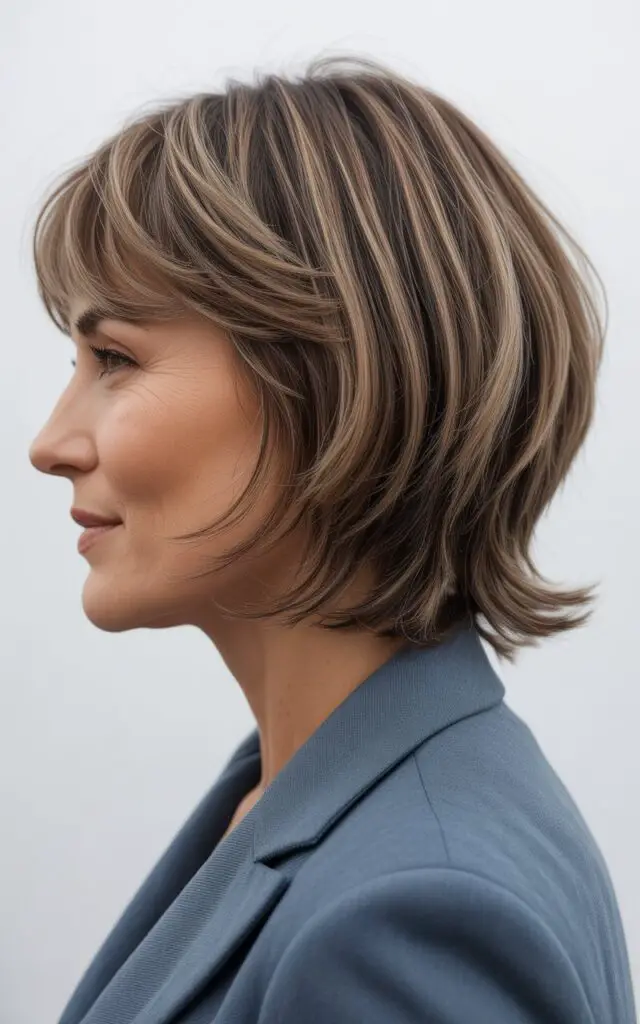 The Shag with Side-Swept Bangs