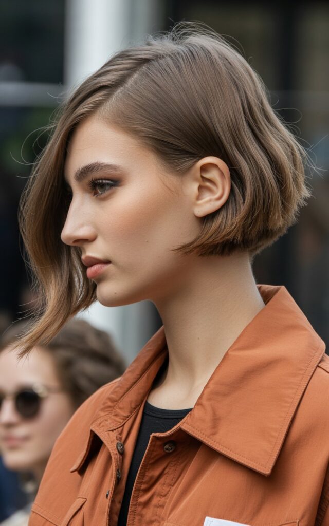 The Side-Parted French Bob