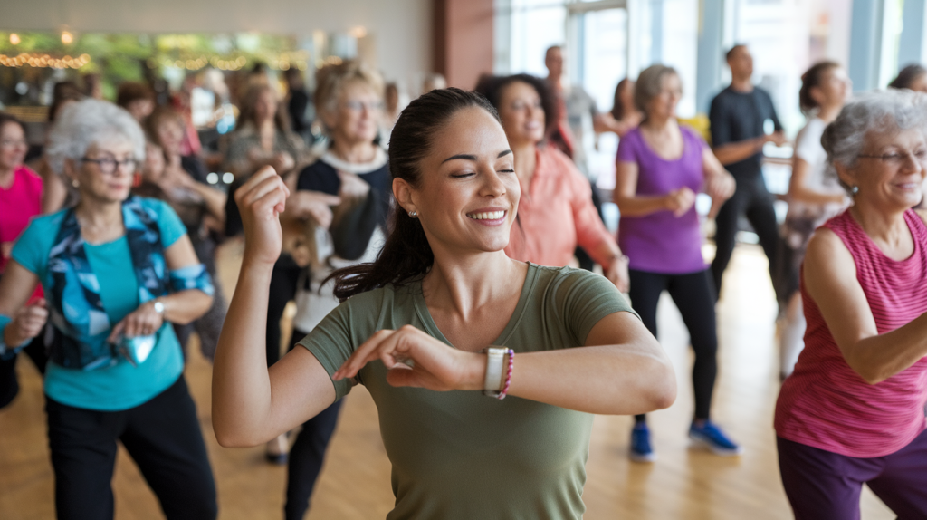 Latin Zumba dancing class