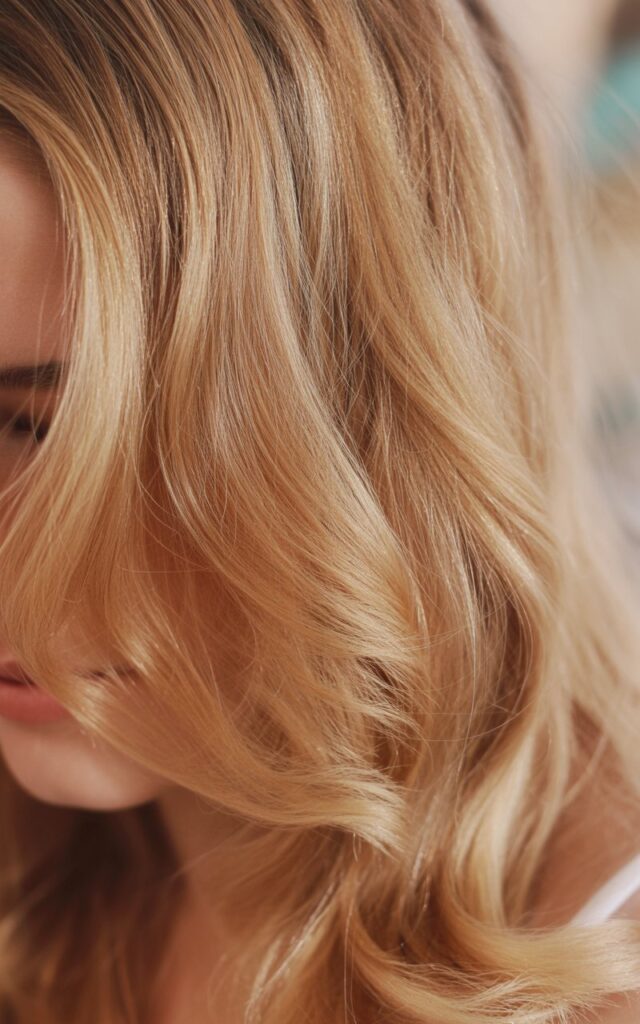 Warm Beige Blonde hair dye