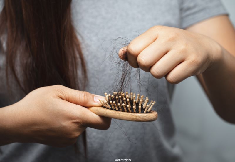 Woman Losing Hair 