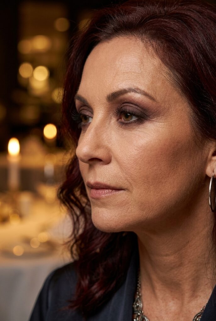 Woman over 50 wearing a softened smoky eye look