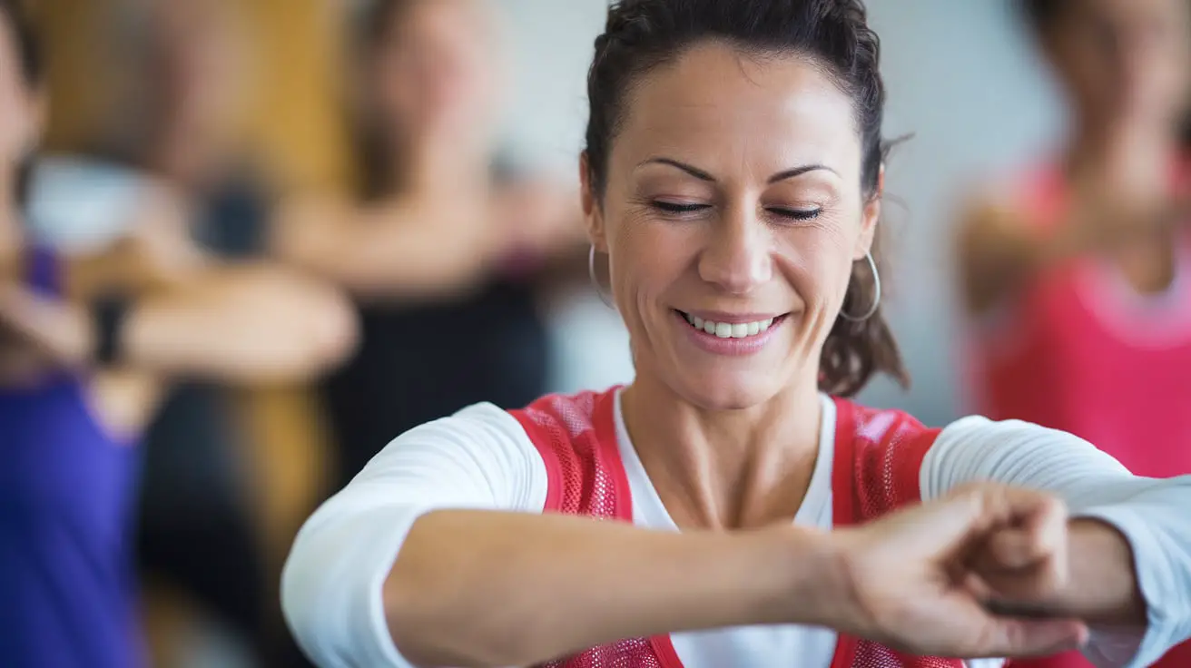 Women doing Zumba