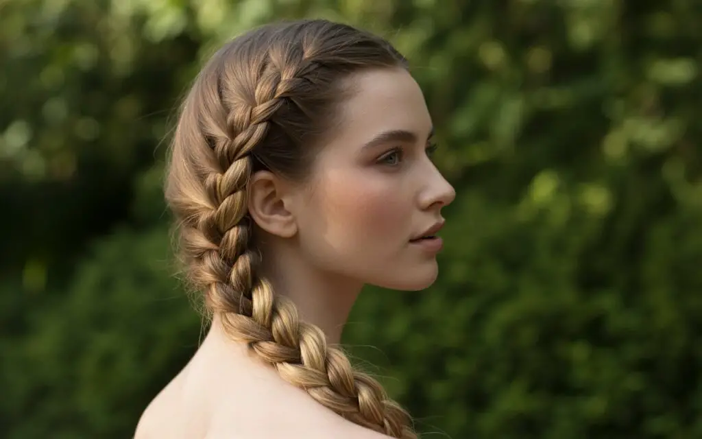 female 3 strand hair braid