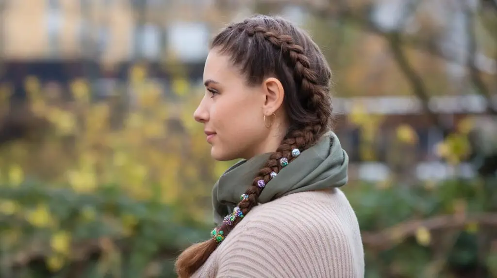 Dutch Braid with Beads