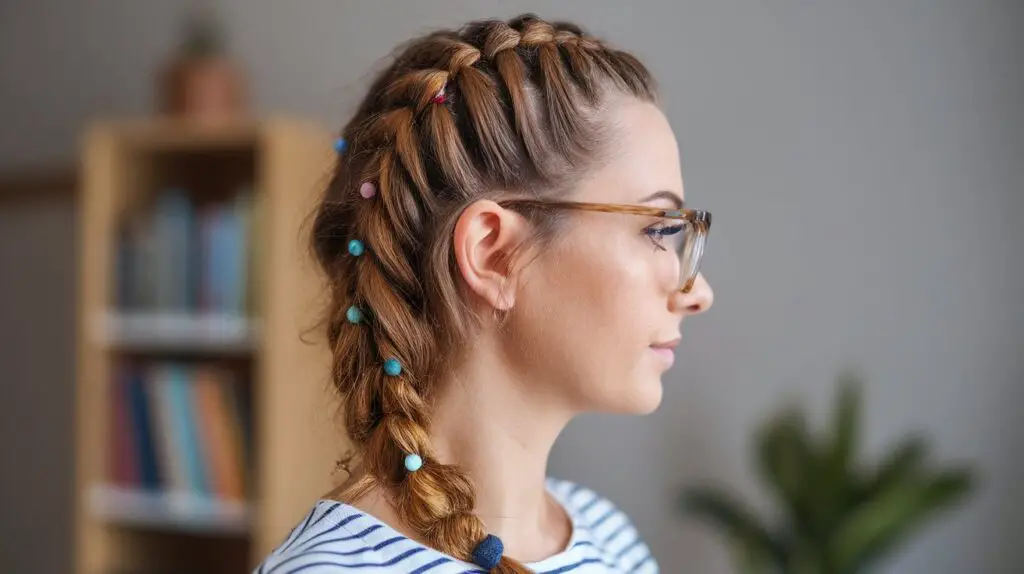 Dutch Braid with Beads