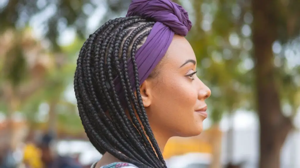 Fulani Braids Black Hair with headband