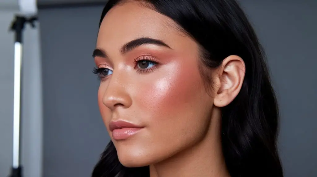 blush makeup look