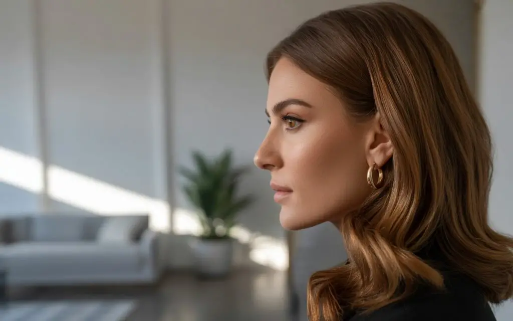 Caramel Walnut Brown Hair color