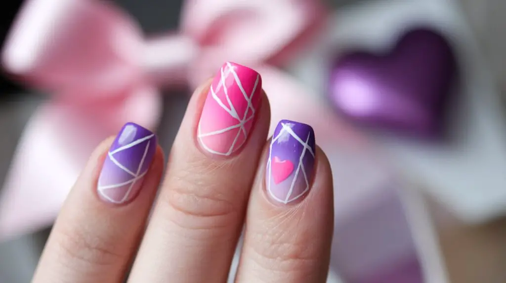 geometric nail art