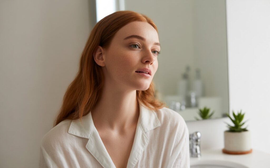 Woman with beautiful skin