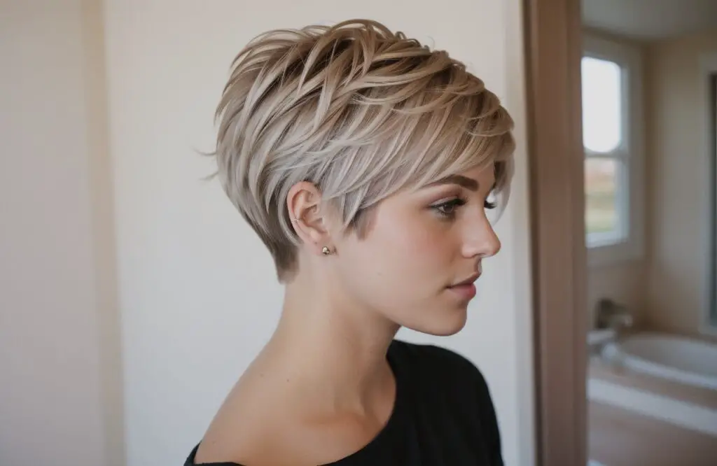 feathered pixie bob with layers