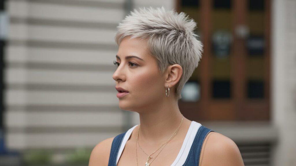 Spiky Pixie haircut