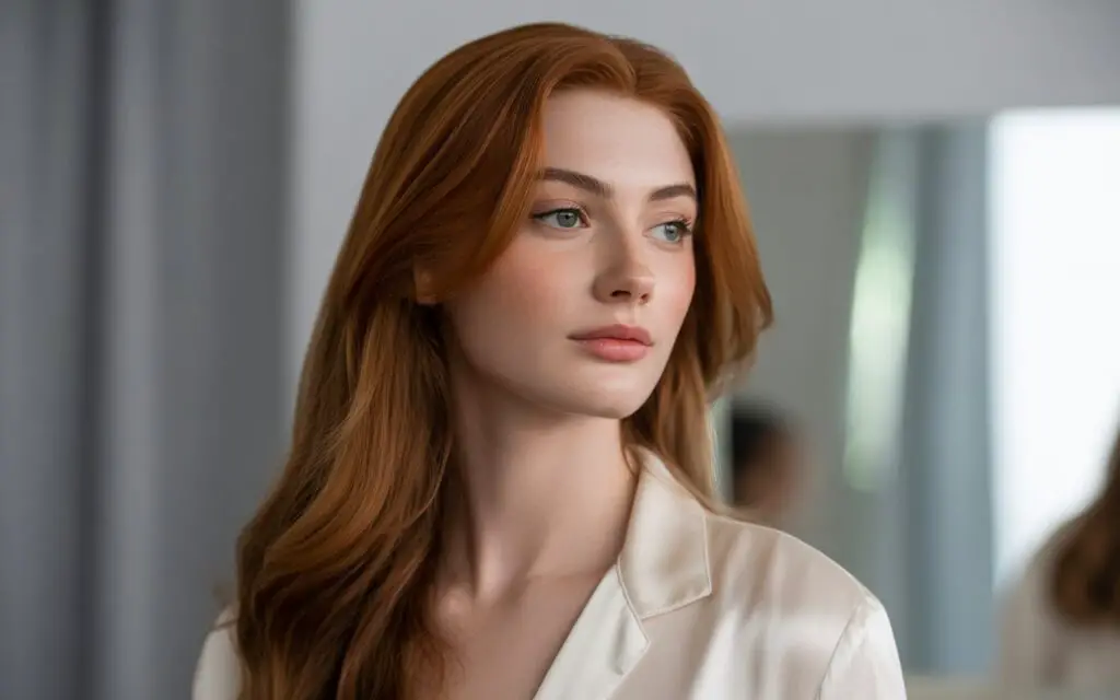 Woman with long beautiful hair