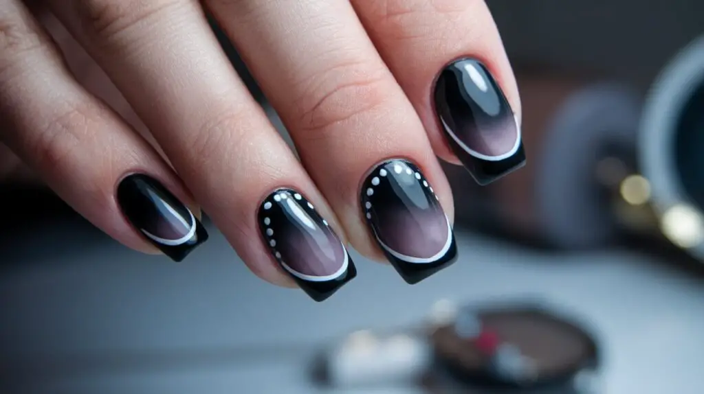 Black & White Nail Design