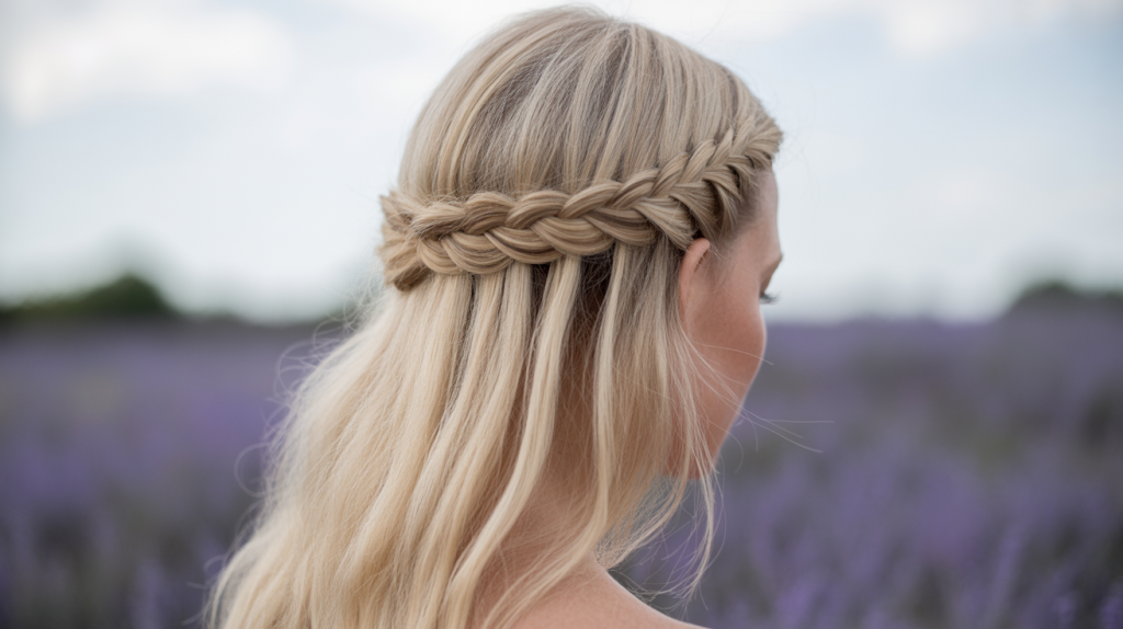 French Braid Waterfall