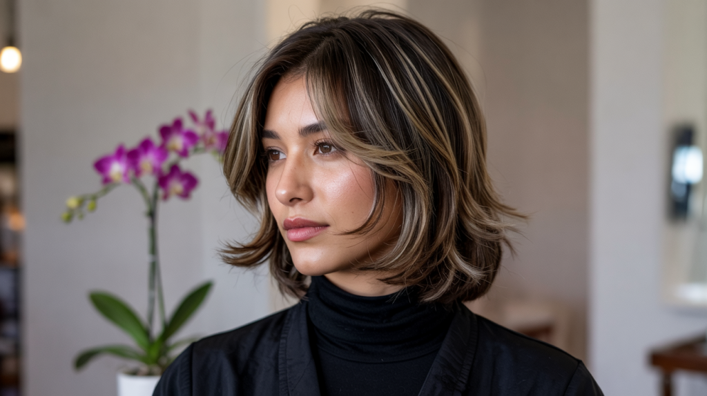 professional medium shag haircut