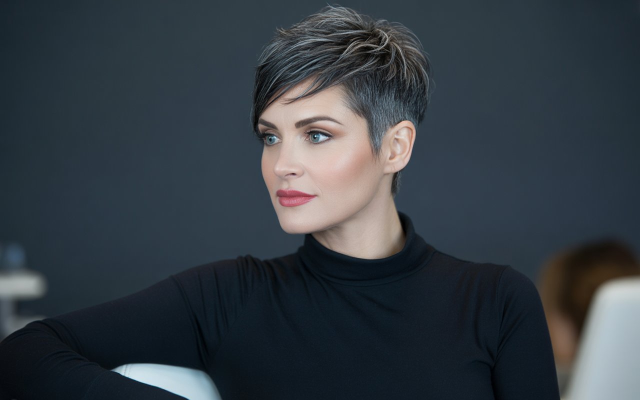 Asymmetrical Pixie Cut