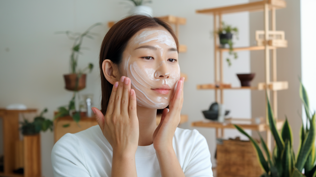 Korean skincare slugging Vaseline ritual