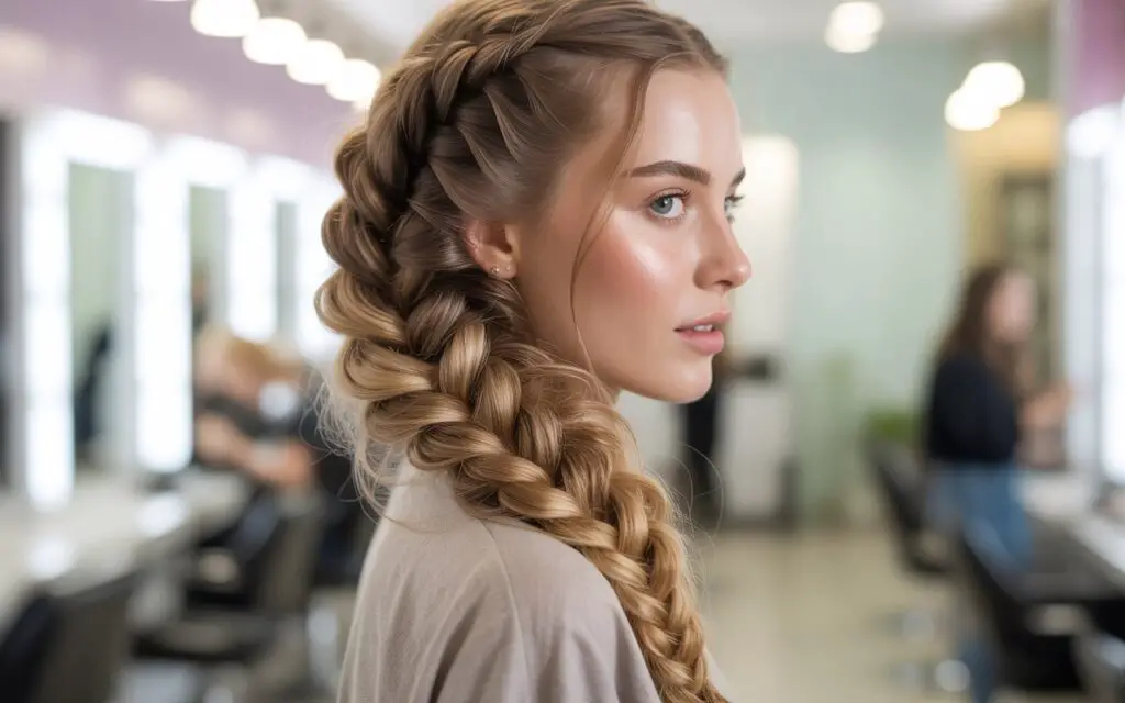 Woman with Mermaid Braid